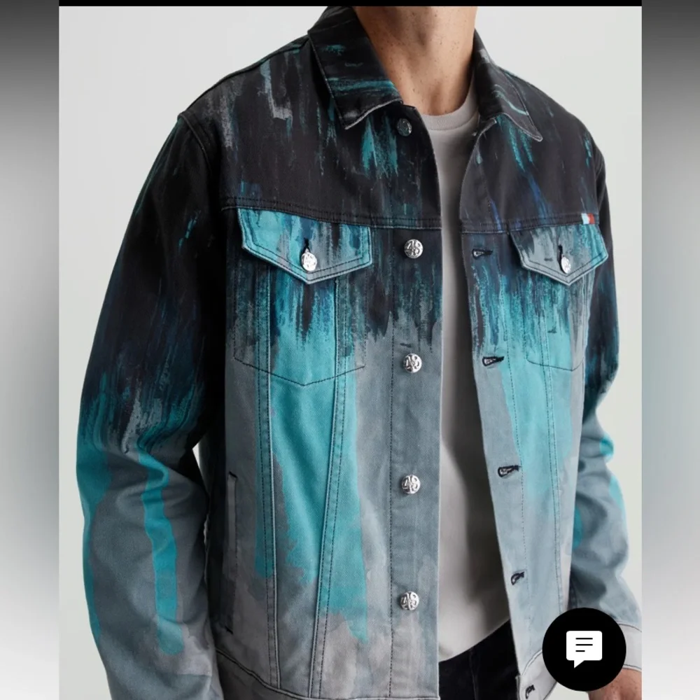 AG Men’s Art Project Misty Forest Trucker Jacket
